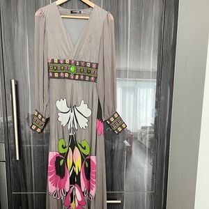 beaded boho dress